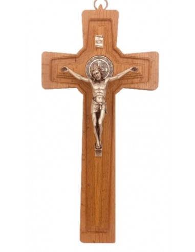 Krzyż DREWNO 20 cm KBR20 św. Benedykt