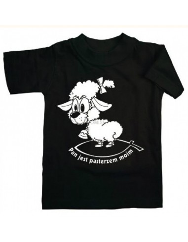 Koszulka czarna Pan jest Pasterzem rozm. 3XL