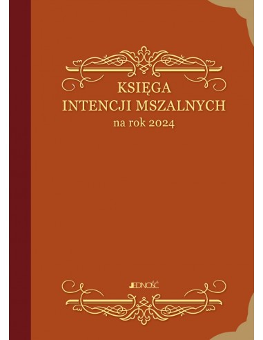 Księga intencji mszalnych na rok 2024. Format A4