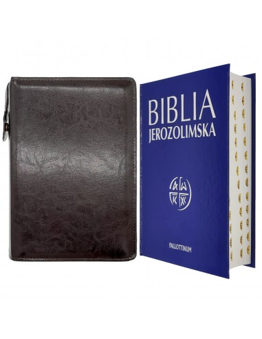 Biblia Jerozolimska Duża paginowana + Brązowe etui