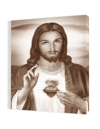 PŁÓTNO ORP226-S, 35x50 "Najświętsze Serce Jezusa" 