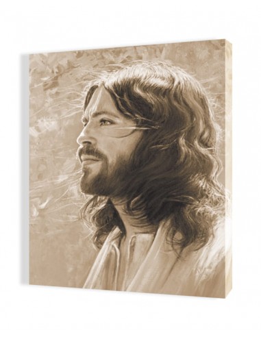 PŁÓTNO ORP197-S, 35x50 "Jezus Chrystus" sepia