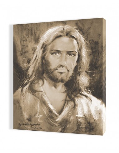 PŁÓTNO ORP204-S, 35x50 "Jezus Chrystus" sepia