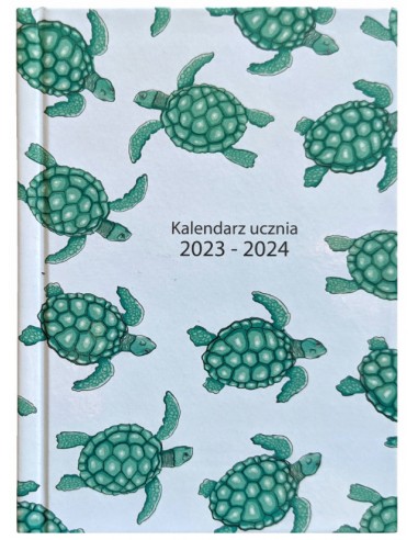 Kalendarz Ucznia A6 2023/2024 żółwie