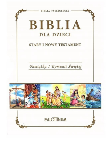 Biblia dla dzieci Pamiątka I Komunii w etui