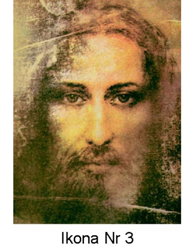 IKONA A5 średnia 3 - Jezus (twarz z całunu)