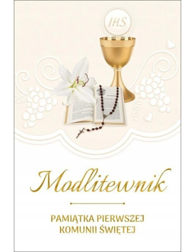 Modlitewnik Pam. I kom. św. B5  opr. biała  ( TR )