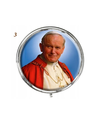 Pudełko wizerunek - okrągłe 3 - Jan Paweł II