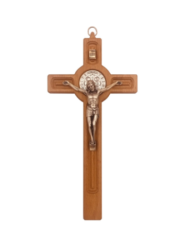 Krzyż DREWNO 25 cm KB25-3 św. Benedykt