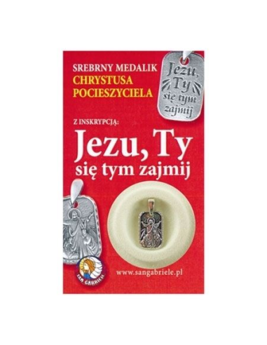 Medalik "Jezu, Ty się tym zajmij" - srebrny