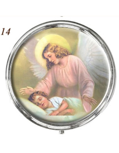 Pudełko wizerunek - okrągłe 14 - anioł stróż