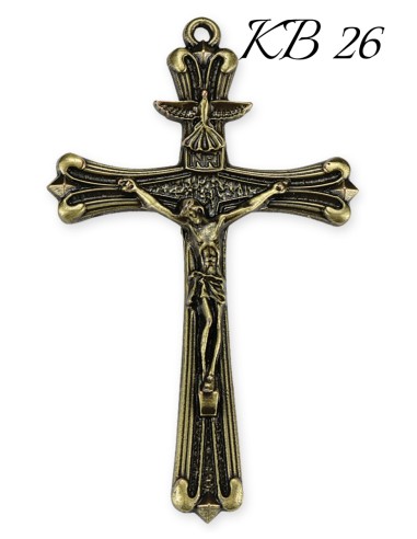 Krzyż na szyję z rzemykiem. Pamiątka Bierzmowania - KB26 - Chrystus Król