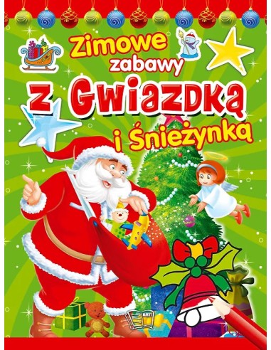 Zimowe zabawy z Gwiazdką i Śnieżynką + NAKLEJKI