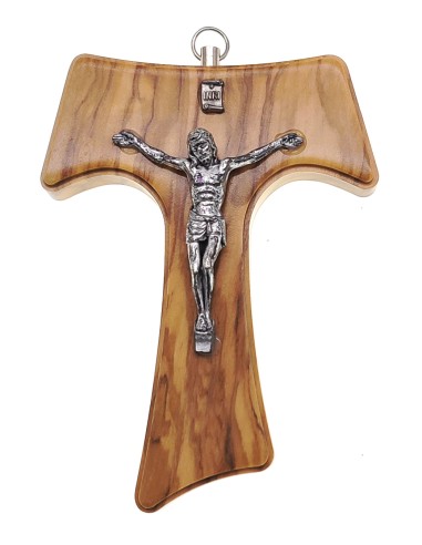 Krzyż wiszący drewno oliwne TAUKA 4125 - 11 CM