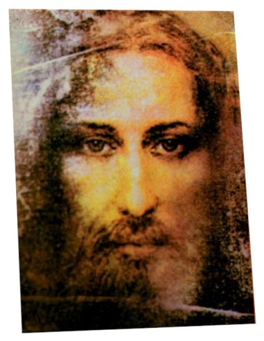 IKONA A4 duża 3 - Jezus (twarz z całunu)
