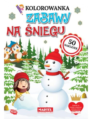 KOLOROWANKA ZABAWY NA ŚNIEGU