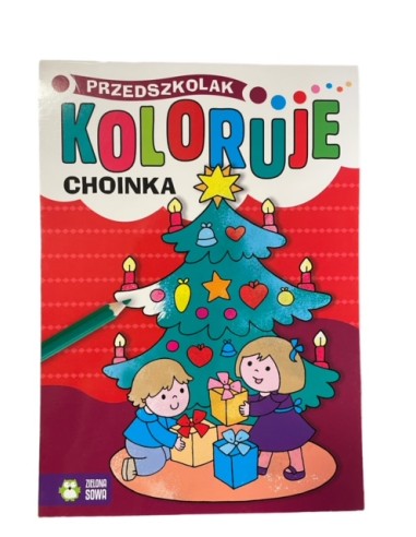 PRZEDSZKOLAK KOLORUJE - Choinka. Kolorowanka