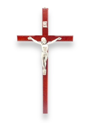 Krzyż DREWNIANY 16 cm - ciemny brąz