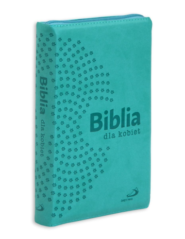 Biblia dla kobiet turkusow zamek złocona paginacja