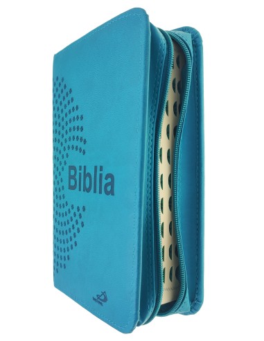 TURKUSOWA BIBLIA DLA KOBIET Z PAGINACJĄ + OKŁADKA