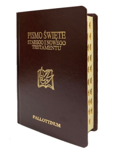 Pismo Święte ST i NT Biblia Pielgrzyma, skóra ekologiczna, paginacja