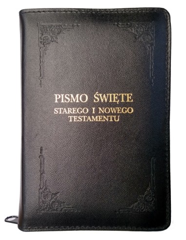 Pismo Święte, Biblia Pielgrzyma w skórze ze złoconymi brzegami kartek