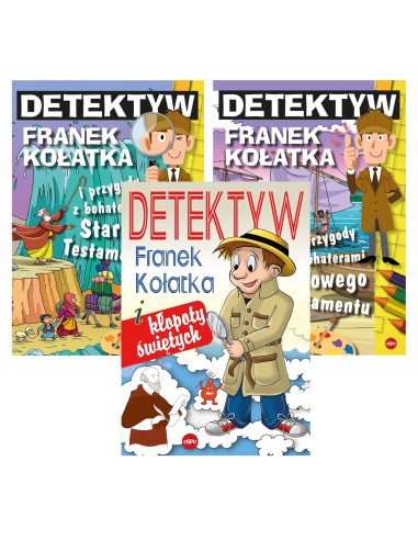 Detektyw Franek Kołatka i kłopoty świętych + przygody z bohaterami Starego i Nowego Testamentu