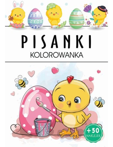 Pisanki - kolorowanka + 50 naklejek