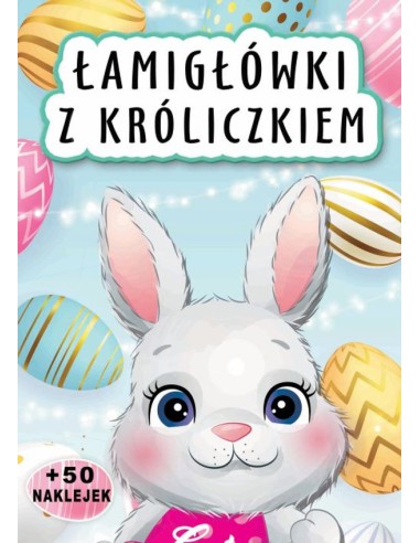 Łamigłówki z króliczkiem + 50 naklejek