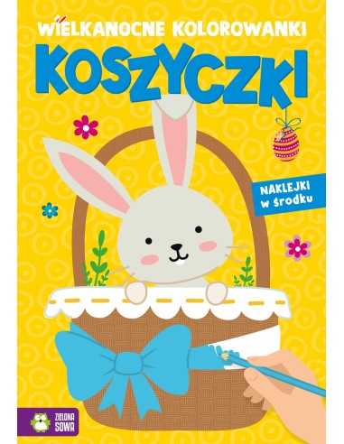 Wielkanocne kolorowanki z naklejkami - Koszyczki 0959