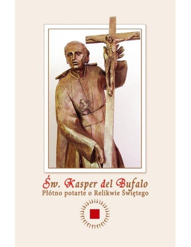 Obrazek z płótnem potartym o Relikwię św. Kaspra del Bufalo